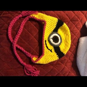 Minion crocheted hat